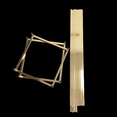 China Wedding Geometric Wedding Flower Stand Rectangle Event Centerpiece Tall Flower Stands Gold Flower Stands For Wedding Deco for sale