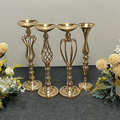 China Best Home Decor Wedding Decoration Selling OEM Wedding Candle Holders Set Modern Gold Candlestick Candle Holder For Wedding Candelabra for sale