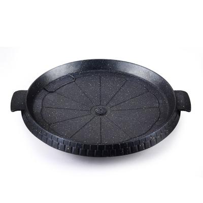 China General Use for Gas and Induction Cooker 12inch Round Grill Korean Hot Sale Non-Stick Gas Cooker Portable Aluminum BBQ Stove Home Kitchen Appliance 30cm for sale