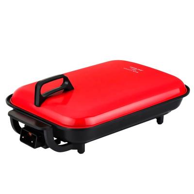 China Summer Season Hotel Aluminum Korean Grill Pan Electric BBQ Griddle and Grills Fit for Fish Dish Smokeless Oil Free for sale