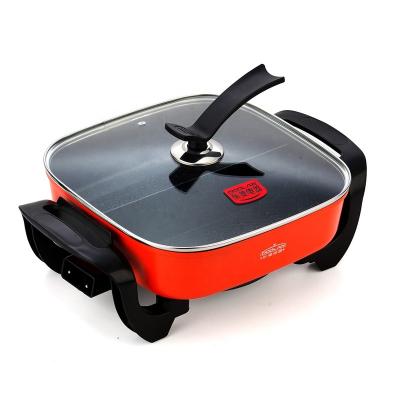 China Hot Sale Hotel Double Flavor Electric Hot Pot With Bake And Roast Function Saute Pan for sale