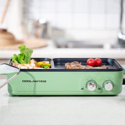 China Hot Selling Multi-Function Adjustable Temperature Amazon Barbecue Electric Cooking Cooker With Non Stick Liner for sale