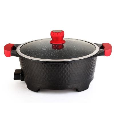 China Hotel hot sale multifunctional electric hot pot and two partiton non-stick frying pan cooking for sale