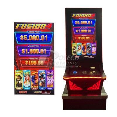 China High Profit 43 Inch Touch Screen Vertical Fusion 4 Casino Game Slot Machines For Adult 70*210*280cm for sale