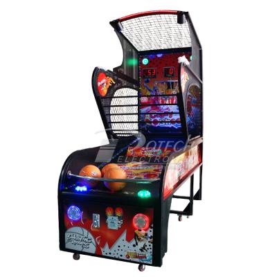 China Metal hoops indoor extreme basketball game street basketball shooting arcade game coin operated inflatable electronic game machine for sale for sale