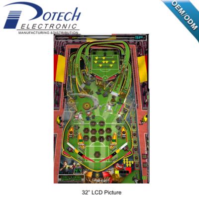 China Wooden+metal Virtual Cup Soccer Pinball Arcade Game for sale