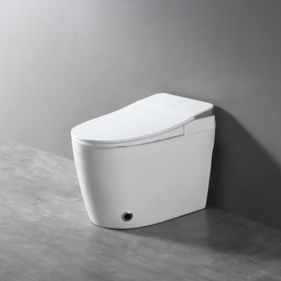 China Automatic Operation White Smart Toilet Bidet With Slim Cover Seat Heated Cold And Hot Water SPA Smart Toilet Bidet for sale