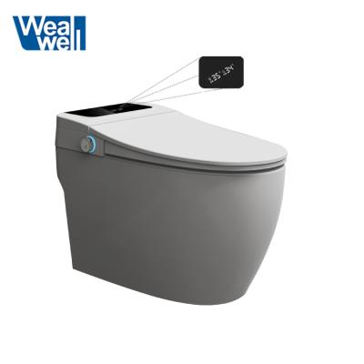 China New Design Automatic Operation Smart Bathroom Toilet One Piece Electricity Automatic Flush Toilet Bidet for sale