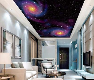 China Mysterious universe wallpaper 3d ceiling modern mural night sky wallpaper for home decor for sale