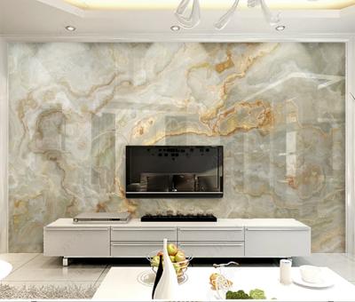 China Modern Self Adhesive Wallpaper Royal Wall Mural Landscape Marble TV Background Interior 3d Wallpaper for sale