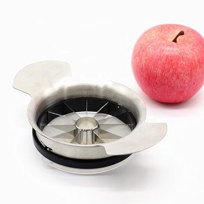 China Sustainable Kitchen Stainless Steel Apple Fruit Slicer Cutter With Cover for sale