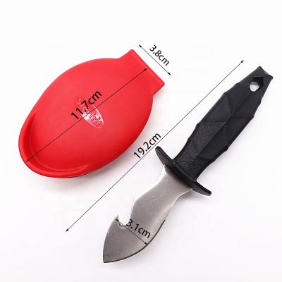 China High Quality Viable Stainless Steel Oyster Seafood Shelling Knife Knives Set With Non-Slip Handle Shellfish Opener Clamp for sale