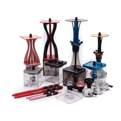 China Smoking Shisha Custom Design Acrylic Material Home Party Mix Color Hookah Shisha Smoking Hookah Bar for sale