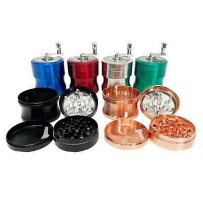 China Factory Supply Customizable Logo Tobacco Grinder Mix Color 40mm Zinc Alloy Herb Tobacco Grinder for sale