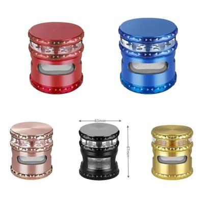 China Tobacco Grinder Professional Supplier 4 Layer Herb Grinder Popular Different Type Zinc Alloy Tobacco Grinder for sale