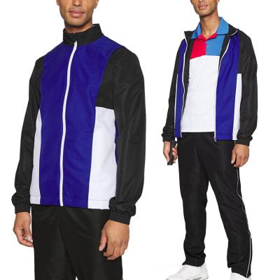 China Wholesale Gym Training QUICK DRY Tracksuits Logo Color Block Sports Custom Fitted Zip Up Mens Jogging Tracksuit With Pocket for sale