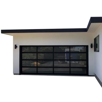 China Fashion modern type 40mm modern panel aluminum garage glass door for sale for sale