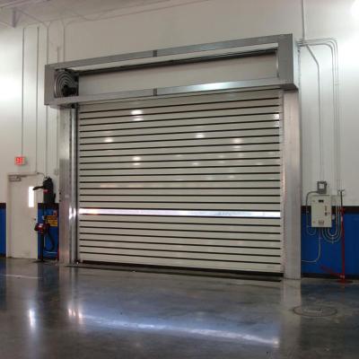 China Supplier Customized Industrial Gold High Grade Electric Spiral Speed ​​Rolling Door For Industrial for sale