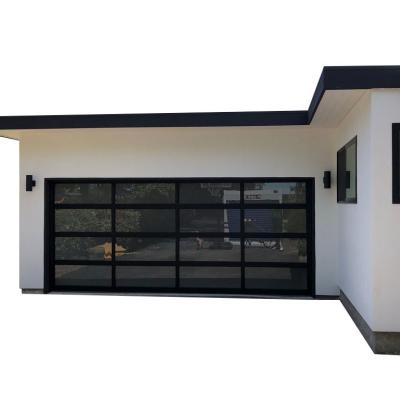 China Modern Tempered Aluminum Glass Garage Door From China Manufacturer for sale