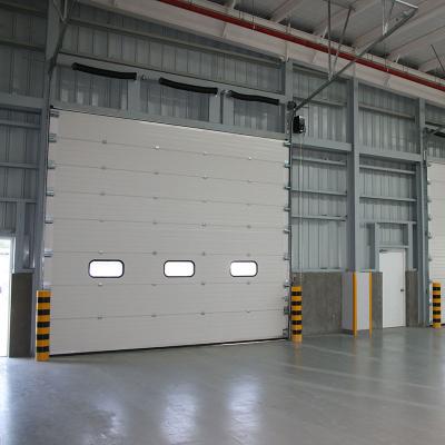 China Supplier Gold Manufacturer High Grade Automatic Customized Size Industrial Sandwich Panel Door With Windows for sale