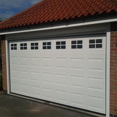 China Supplier Factory Outlet Good Size Traditional Golden Electric Garage Customized Customized Door Sectional Good Size for sale