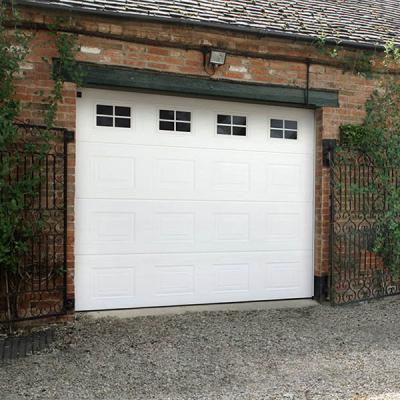 China Traditional Exterior Overhead Black Garage Door Insulated Door Sale for sale