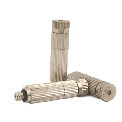 China Hotels Orifice Diameter 0.1-0.8mm Thread 3/16 Brass Water Mist Nozzle For Disinfection for sale