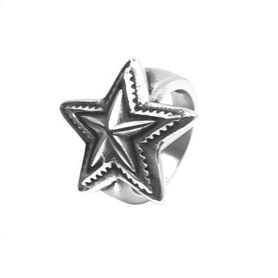 China Punk Star Ring Anillo Estrella Stainless Steel Ring For Women Men from VAF Grand Vintage Chinese Casual/Sporty Metal for sale