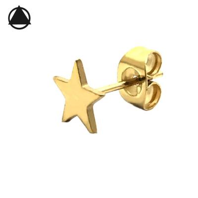 China Pacifist Square Triangle Stars New Hiphop Heart Cross Stud Earrings for sale