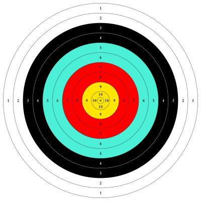 China SHOOTING Alibow Packs Archery Target 60cm* 60cm 10 Paper Ring For Shooting for sale