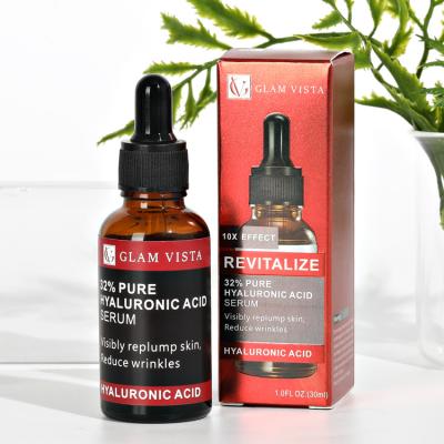 China Skin Revitalizer 20% Hyaluronic Acid Serum Skin Collagen Moisturize Serum Private Label Skin Care Plump Natural Organic Facial Serum for sale