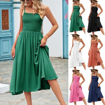 China Wholesale High Quality Breathable Summer Street Casual Lady Long Slip New Design Maxi Dresses Hot Sale Dress For Women for sale