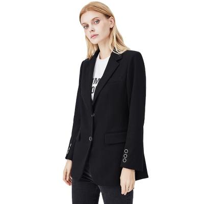 China Breathable Spring Women Outwear Simple Jacket Fashion Fitness Suits And Tuxedo Spring Custom Coat Women High Quality Blazers for sale