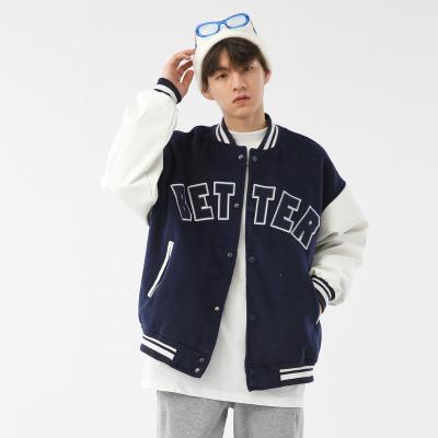 China 2023 Custom Wholesale High Quality Fashion College Towel Logo Loose Men's Breathable Unisex Jacket Jacket for sale