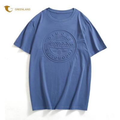 China 2023 Custom Wholesale Empty Cotton High Quality Embossed T Shirt QUICK DRY 2023 Logo T Shirts For Men for sale