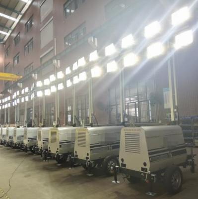 China 4*1000w Metal Halide Lamp Mobile Generator Flood Light Tower RPLT-6000 for sale