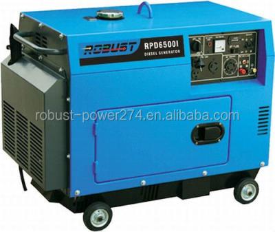 China Electric Start 5KW Portable Diesel Generator 15L for sale