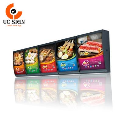 China Adertising Display Factory Price Best Advertising Restaurant Light Box Menu Board Fast Food Hanging Restaurant Illuminated Led Menu Light Boxes for sale