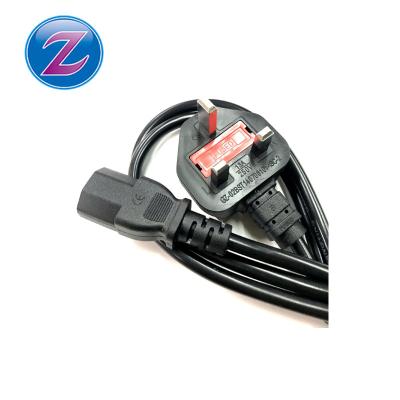 China Office FONDED 1.5m 3 Pin UK Plug Power Cable UK Standard Three-Pin AC Power Cord For Computer for sale