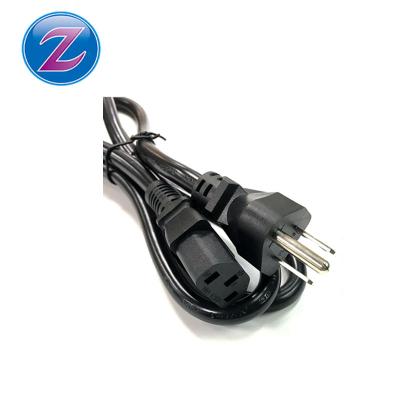 China Office USA Power Cord 1.5M USA Black 3 Pin Plug Power Cord Extension US PLUG for sale