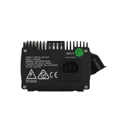 China Euro Ballast Hydroponics 600w Indoor Head Digital Electronic Ballast Electronic Ballasts for sale