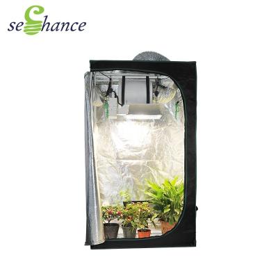 China Green Plants Grow Tent Washable Darkroom Mylar Reflective Hydroponic Grow Tent 120*120*200cm for sale