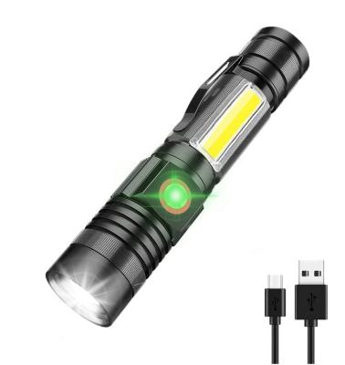 China Best Super Bright USB Rechargeable Small Outdoor Camping Rise Flashing Walking Light 1000 iToncs Lumens Magnetic Pocket COB Marker Light Led Work Light Flashlight for sale