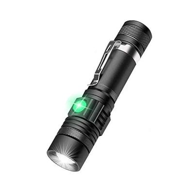 China Brightest XML USB Torch T6 IPX6 1200lm Lumen Outdoor Camping Rise Rechargeable Portable Walking Light Waterproof Military Clip Flashlight for sale