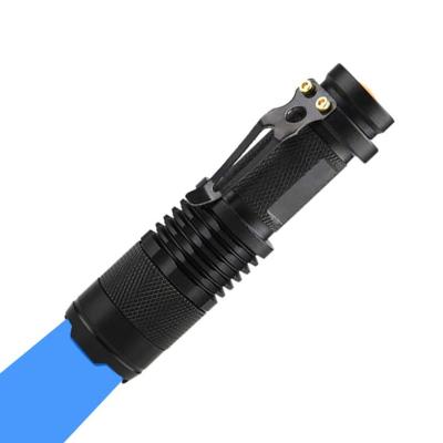 China Long Range Extendable Blue Beam Astronomy SK68 3 Modes Blue Light Torch With Light Blue Light Blue Activity-Black Chamber Blue Light Flashlight for sale