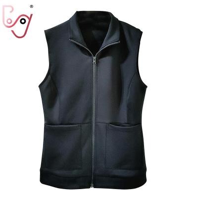 China Medical Clearance Fashion Eco-Friendly Vest Scrubs Active STRETCH Knit Panel Scrub Vest Hospital Uniforms Top Scrubs Sleeveless Design for sale