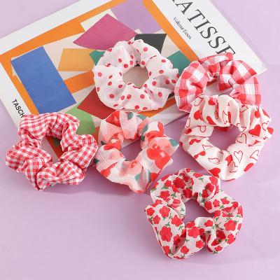 China Hair Decoration New Custom Multi Color Vintage Colored British Girl Love Link Hair Plaid Transparent Plaid Hair Accessories for sale