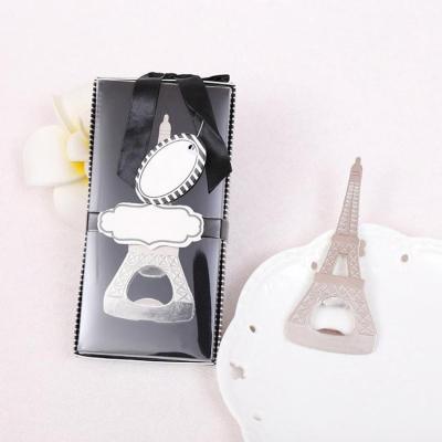 China Workable Alloy Eiffel Tower Shaped Beer Bottle Opener Metal For Wedding Guests Party Gifts Kitchen Cooking Instruments Accessories for sale