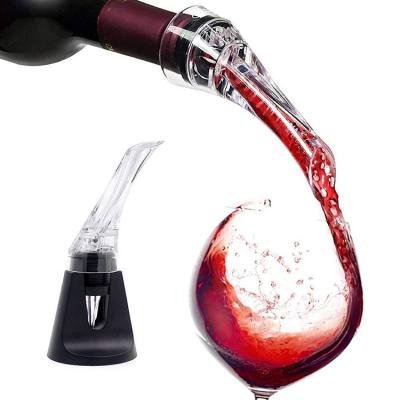 China Instant Aerating Magic Quick Aerating Red Wine Aerator Decanter Pourer with Stand for sale