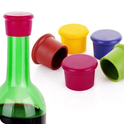 China Sustainable Reusable Beverage Beer Cover Wine Bottle Stopper Silicone Bottle Stopper for sale